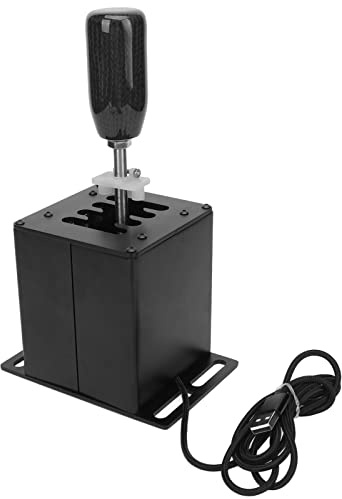 SYH&AQYE USB Simulator Shifter, Racing Games H Gear Shifter for G29 G27 G25 G920 T300RS GT Steering Wheel, Gear Shifter for ATS ETS Dust WRC Sim PC Window