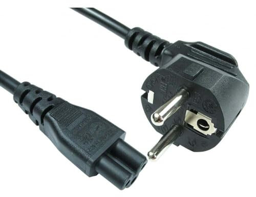 ABC Products EU Europe French German Spain Italy Region C5 Cloverleaf Power Supply Adapter Cord Mains Cable Lead Plug for Laptop Acer Dell HP Compaq Sony Toshiba Vaio Delta etc 1.8M Long
