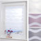 ourdeco® Doppel-Rollo, Duo-Rollo / 75 x 150 cm in Wellenform Wave weiß/lichtdurchlässig, Blickdicht/Klemmen=Montage ohne Bohren=Smartfix=Klemmfix=Easy-to-fix