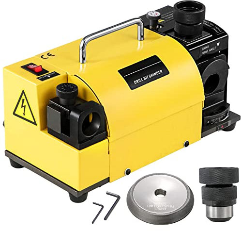 WHIPIN Affûteuse de forets, MR-13A, rectifieuse électrique, perceuse et meuleuse en Bout, affûteuse de Fraises en Bout avec 11 collectes et rectifieuse à Angle réglable de 3 à 13 mm (15 mm)