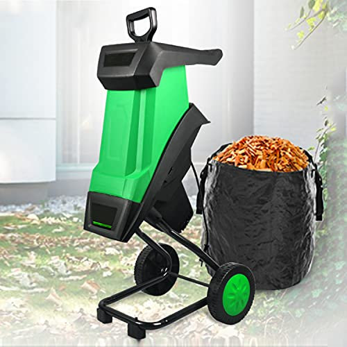 XCSCUK Déchiqueteuse de Jardin, déchiqueteuse à Bois électrique, déchiqueteuse de Branches multifonctionnelle 2400 W pour la Maison, Le Jardin