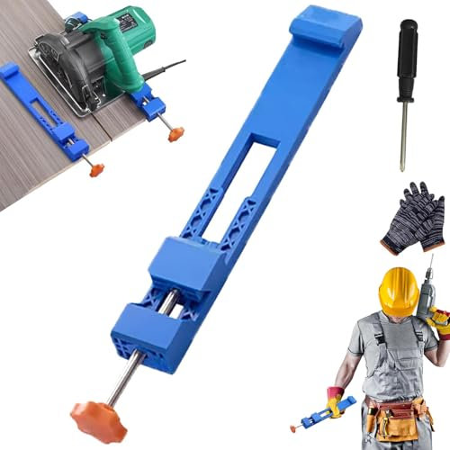 Adjustable Cutting Machine Base Guide, Electric Circular Saw Milling Positioning Clamp, Precision Wood Cutting Guide for Precision Cutting Milling