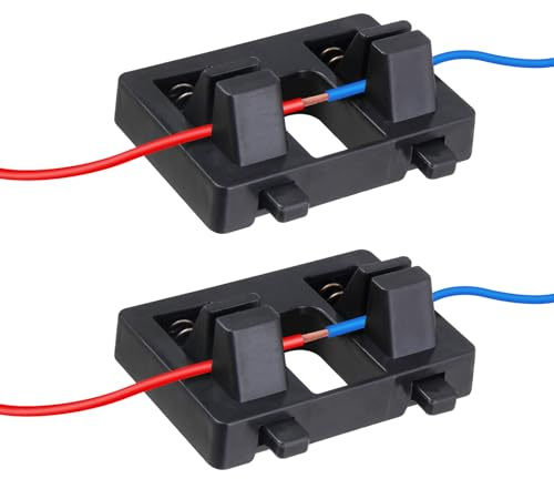 KIBBEH 2-Pack Electric Wire Welding Fixture, Helping Hands Soldering Clamps with Anti-Slip Dual Clips, Upgraded Spring Jaws for Soldering Wire & PCB, Durable 11.93mm Thick Tool for DIY Repair (Black)