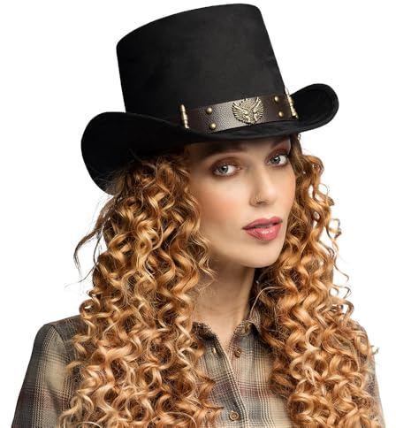 Boland - Sombrero de Copa Steampunk Bulletpunk | Sombrero para disfraz retro, Carnaval, cosplay y fiesta temática