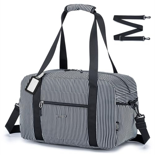 SPAHER Cabin Bag 40x20x25 Ryanair Foldable Travel Duffle Bag Carry-on Hand Luggage Small Under-seat Cabin Bag Lightweight Holdall Suitcase Handbag
