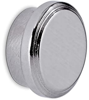 MAUL Neodym Magnet Ø 16 x 7 mm | Starker Magnet mit hoher Haftkraft (5kg) | Magnet mit elegantem und modernem Design | Ideal für Magnettafel, Kühlschrank und Whiteboard | Silber