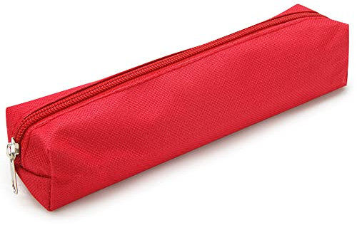 Waytex Small Rectangular Textile Pencil Case, 21 x 4 x 4 cm, Red