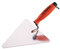 Mivos Truelle Triangulaire de Maçon 180 mm - Forme de Berlin - Acier Inoxydable - Poignée Souple - Spatule de Plâtre pour Travaux de Maçonnerie et de Construction - Made in EU