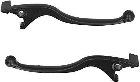 Brake Handle Lever ，2PCS Brake Handle Lever Aluminum Alloy Black Replacement for Motorcycle Moped ATV