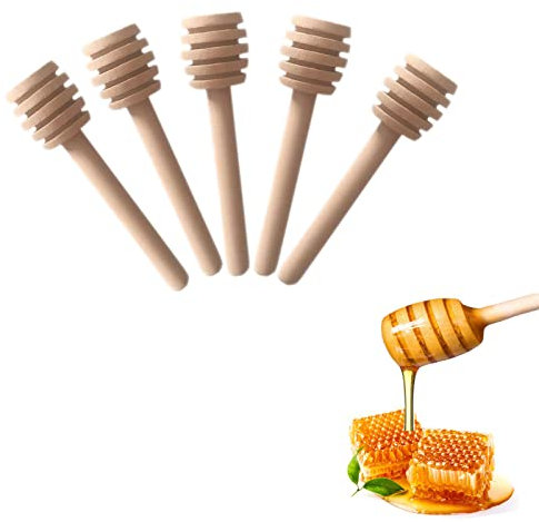 YYGMSS Mini cuillères à Miel en Bois pour Cuisine et Salle à Manger 7,6 cm (20pcs)