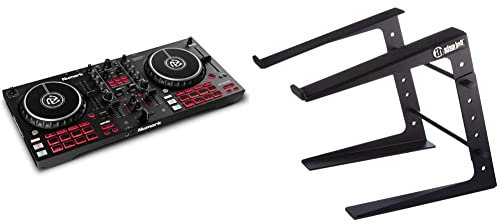 Numark Mixtrack Pro FX Controlador DJ de 2 secciones para Serato DJ + Ah Stands SLT001E Soporte para portátil