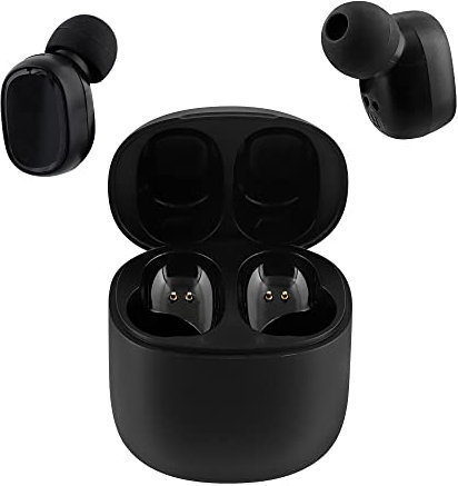 T'nB - Ecouteurs Bluetooth sans Fil, Réduction De Bruit Passive Jusqu’à 24 Heures D’Ecoute, Intra-Auriculaires avec Contrôle Tactile, Indicateur De Charge, Microphone Intégré, Sport– Noir