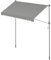 SONGMICS Toldo Retráctil Exterior, Toldo Regulable en Altura de 220-300 cm, con Manivela para Balcón, Jardín, Patio, 300 x 120 cm, Gris GSA302G01