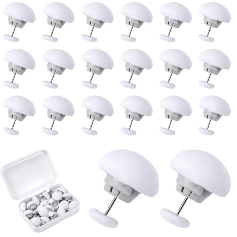 20pcs Duvet Pin Duvet Clips, Double Sided Mushroom Comforter Snaps Holder, One Key to Open Duvet Corner Cover Clips, Anti-Slip Button Fasteners for Curtains Cushions Quilts Hold Bedding Accessories