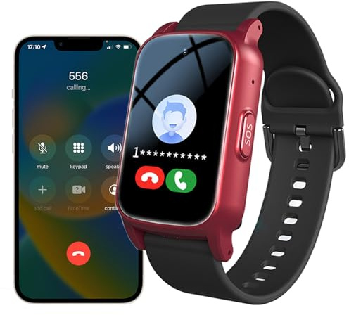 Weyot Reloj Localizador GPS Ancianos Pulsera Avisador Personas Mayores Largo Alcance, Reloj Inteligente con Detección Caídas, SOS Smartwatch para Personas Mayores,Red