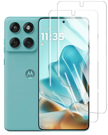 HYVICYROT Hydrogel Skärmskydd för Motorola Edge 60 Fusion, 2 stycken HD Genomskinliga Mjuka TPU Skärmskydd [Inte Härdat Glas] [HD Genomskinligt] [Hög Känslighet]