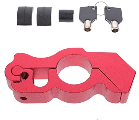 Amosfun 1 Satz Sicherheitsschloss Für Motorradbremse Motorradzubehör Motorrad Sicherheitsschloss Motorradbedarf Lenker Sicherheitsschloss Motorrad Lenkerschloss Aluminiumlegierung