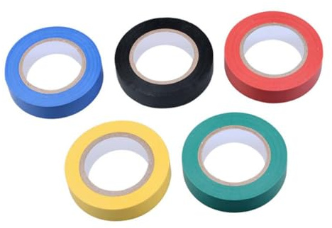 TOYZFRIENDY PVC Electrical Insulation Tape Red Vinyl Tape Flame Resistant Moisture Acid Alkali Resistant for Industrial Home Wiring and Cable Repair