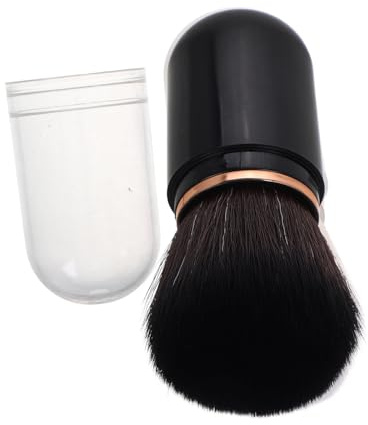 TOPBATHY Pinceles de Maquillaje Portátiles Retráctiles Pincel para Base Polvo Mini Pincel para Rubor Mejillas para Iluminador Rubor Iluminador