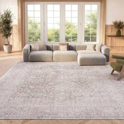 SAFAVIEH Reflection Area Rug 8x10, Large Beige & Cream RFT670A