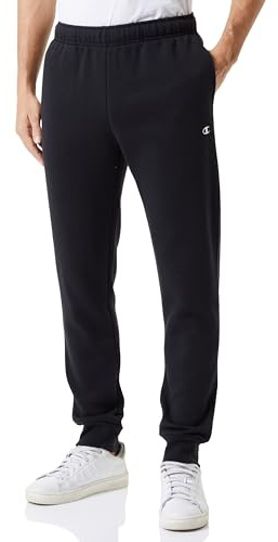 Champion Legacy Basics-Powerblend Fleece Rib Cuff Pantalon de survêtement pour Homme, Noir, XL