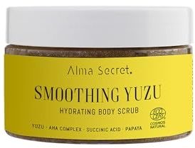 Yuzu Body Scrub med Aha, Body Scrub med Papaya Enzymer och Succynsyra, Body Scrub Body Scrub Body Scrub för alla hudtyper, Body Scrub med näringsoljor (250 ml)