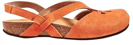 Women's Orthopedic Slingback Mule Sandals - Closed Toe Cushion Walk Comfort Wide-fit for Work With Anti-slip Vintage Hollow Out Design