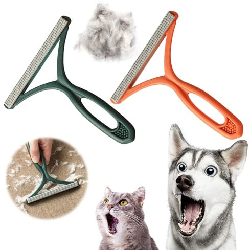 JSTHHTT 2 Pcs Tragbarer Fusselentferner, Fusselrasierer Tierhaarentferner, Tierhaarentferner, Fusselentferner, Katzenhaarentferner Fusselbürste Kleiderbürste, Magische Pfoten Fusselbürste, Pets