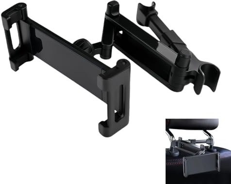 Hawpasy Soporte Tablet Coche, Soporte Coche Reposacabezas, Soporte Tablet Coche para Dispositivos De 5,3 A 10,2, Soporte Coche con Rotación 360° Y Montaje Rápido