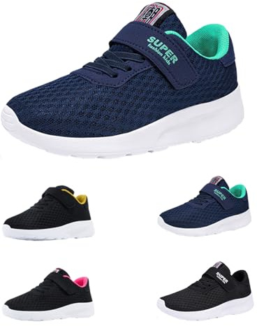 Chaussure Enfant Baskett Fille Sneaker Sport Chaussures Course Running Entrainement Outdoor Indoor Baskett Enfant Garcon Fille Chaussure à Enfiler Léger DéContractéEs Respirant Athlétiques Sneakers
