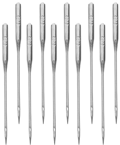 FELTECHELECTR 10 Agujas para Máquina de Coser 65/9 de Metal, Juego de Accesorios para Costura Doméstica, Suministros Versátiles Compatibles Máquinas de Coser y Bordar