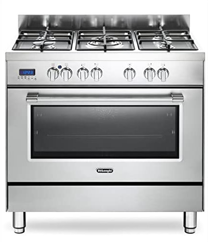 Cucina a gas con forno elettrico, N° 5 Fuochi, 90x60 cm, PRO 96 MX ED