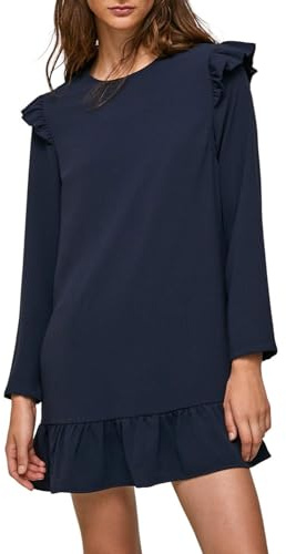 Pepe Jeans Dorothée Vestido Mujer, Azul (Dulwich), S