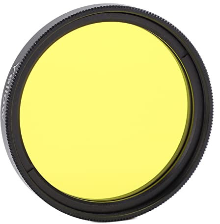 Set di Filtri per Obiettivi a Colori da 40,5 Mm, Inclusi Filtri Viola Arancioni Blu Gialli Verdi con Scatola di Immagazzinaggio, Filtri per Obiettivi per Fotocamera da 40,5 Mm Filtri (Giallo)