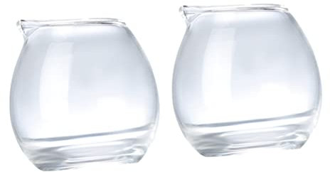 UPKOCH 2Pcs Milk Can Coffee Espresso Coffee Creamer Tazze Caffè In Trasparente Mini Glass Creamer Brocca Trasparente Misurino Tazza Di Caffè In Mini Tazza