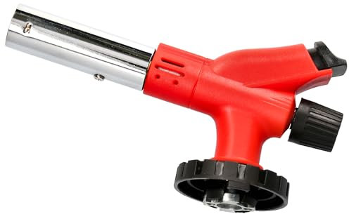 Z.M.C Gasbrenner 1,0kW, Flambierbrenner bis zu 1300°C, Bunsenbrenner Lötbrenner, Creme Brulee Brenner, Küchenbrenner mit einstellbare Flamme, Brenneraufsatz