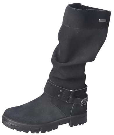 RICOSTA Mädchen Winterstiefel Riana, Kinder Stiefel, Weite: Mittel, lose Einlage, RicostaTEX, warm, gefüttert, wasserdicht, Boots, schwarz (090), 32 EU
