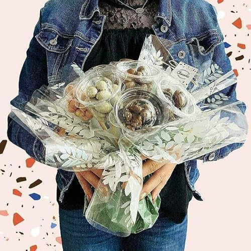Bouquet gourmand en chocolats 7 belles fleurs - A offrir pour anniversaire, fête, noel, paques, saint valentin - 375g - Chocolat de Noel