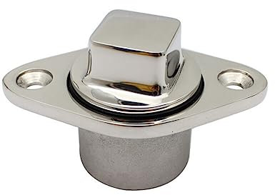 iSpchen Ablassschraube 316 Edelstahl Boots Lenzstopfen Kajak Ablassstopfen Bootsablassschraube Marine Ablassschraube für Löcher mit 1 Zoll Durchmesser für Boot und Yacht Schiffszubehör