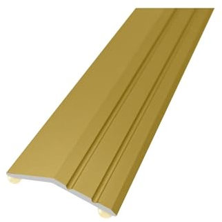 SELF Adhesive Ramp Edge Carpet 90 CM / 2.95 FT Aluminium Door Floor Bar Trim Wooden Laminate Threshold at Different Levels TMW Profiles (Gold)