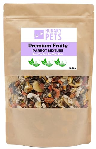 Hungry Pets Premium Parrot Mixture, 1000g (Fruity Mix)