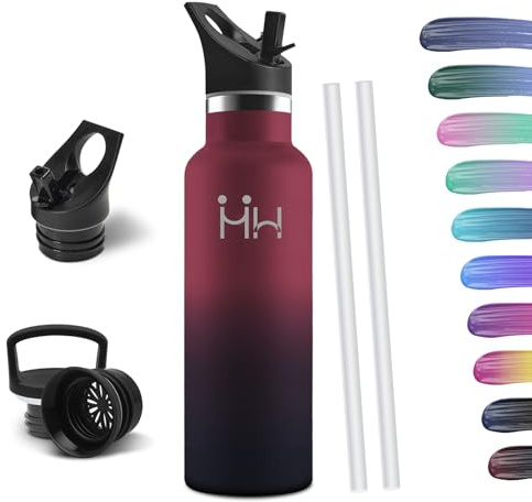 HoneyHolly Borraccia Termica 750 ML, Senza BPA, Borraccia Termica, Sottovuoto a Doppia Parete, Bottiglia Termica, 18/8 Acciaio Inox, Borracce Termiche, Borraccia per Palestra, Sport, Bici