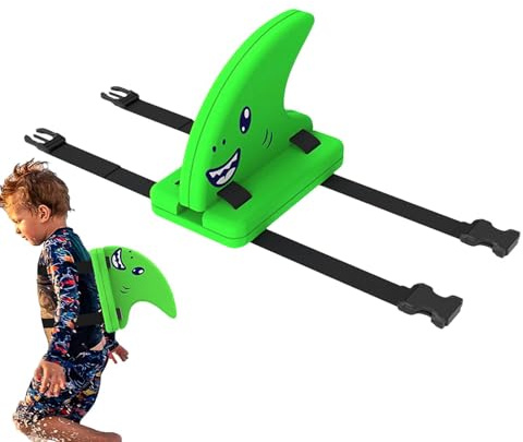 Flotador En Forma De Aleta Para Niños, Ayuda Para Natación Con Aleta De Tiburón, Aleta De Tiburón Para Piscina - Entrenador De Natación De Seguridad, Flotadores De Entrenamiento Con Cinturón Ajustable