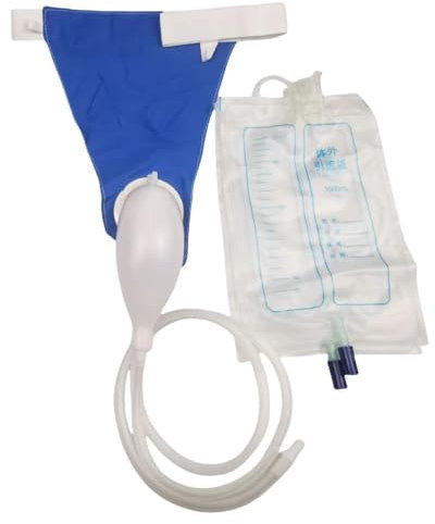 Bolsa de orina reutilizable, bolsa de drenaje de orina para adultos, hombres, mujeres, ancianos, bolsas de noche portátiles estériles, tres modelos a elegir, segura y a prueba de fugas (mujeres)