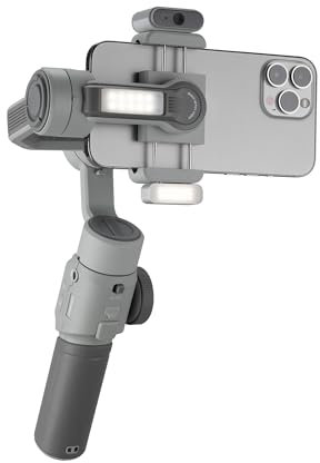 ZHIYUN CINEPEER Smooth 5E Combo Estabilizador Smartphone, Seguimiento AI Inteligente, Luz de Relleno Integrada & Magnética, Estabilizador de Móvil de 3 Ejes, Edición Inteligente, Carga 300g