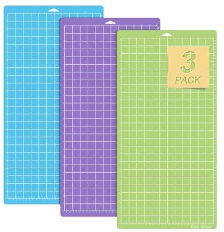 Confezione Da 3 Tappetini Da Taglio Per Cricut Explore One/Air/Air 2/Maker, 61 X 30,5 Cm,Tappetino Da Taglio Per Quilting Variety Mats Per Cricut,Tappetino Da Taglio Per Lavori Artigianali,Autoadesivo