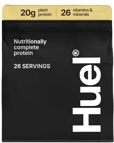 Huel Complete Protein Powder, 26 Servings, Vanilla Flavour, 20g of Plant-Based Vegan Protein Powder per Serving, Ready Meals, Gluten-Free, No Soy