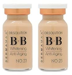 DERMAMAX Color Serum für Microneedling | 2 Stück BB Serum Ampullen-Set Farbton Nr. 23 für hellbraune Hauttöne | Anwendung mit Dermapen, Dermaroller oder MTS