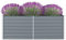 Tino Tech Garten-Hochbeet 160x80x45 cm Verzinkter Stahl Pflanzbeet Anzuchtbeet Kräuterbeet Pflanzenbeet Gemüsebeet Gartenbeet aus Metall Blumenbeet Pflanzkübel Pflanzgefäße für Draußen Grau