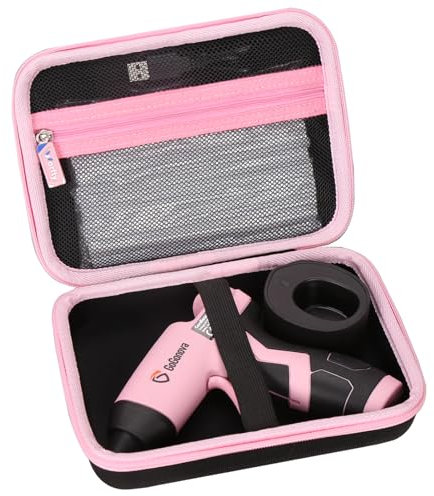 worfty Hard Travel Case for GoGonova Cordless Glue Gun, Waterproof Carrying EVA Case Compatible with GoGonova 4V Cordless Hot Glue Gun,Pink, CASE ONLY